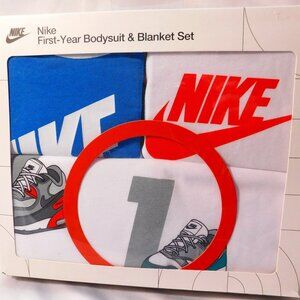 Nike Baby First Year Bodysuits and Blanket Set Unisex 0-12m